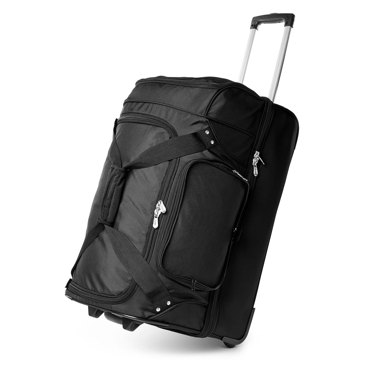Duffel Rolling Drop 2-Wheel Bottom Bag MOJO Philadelphia Black 27'' Eagles