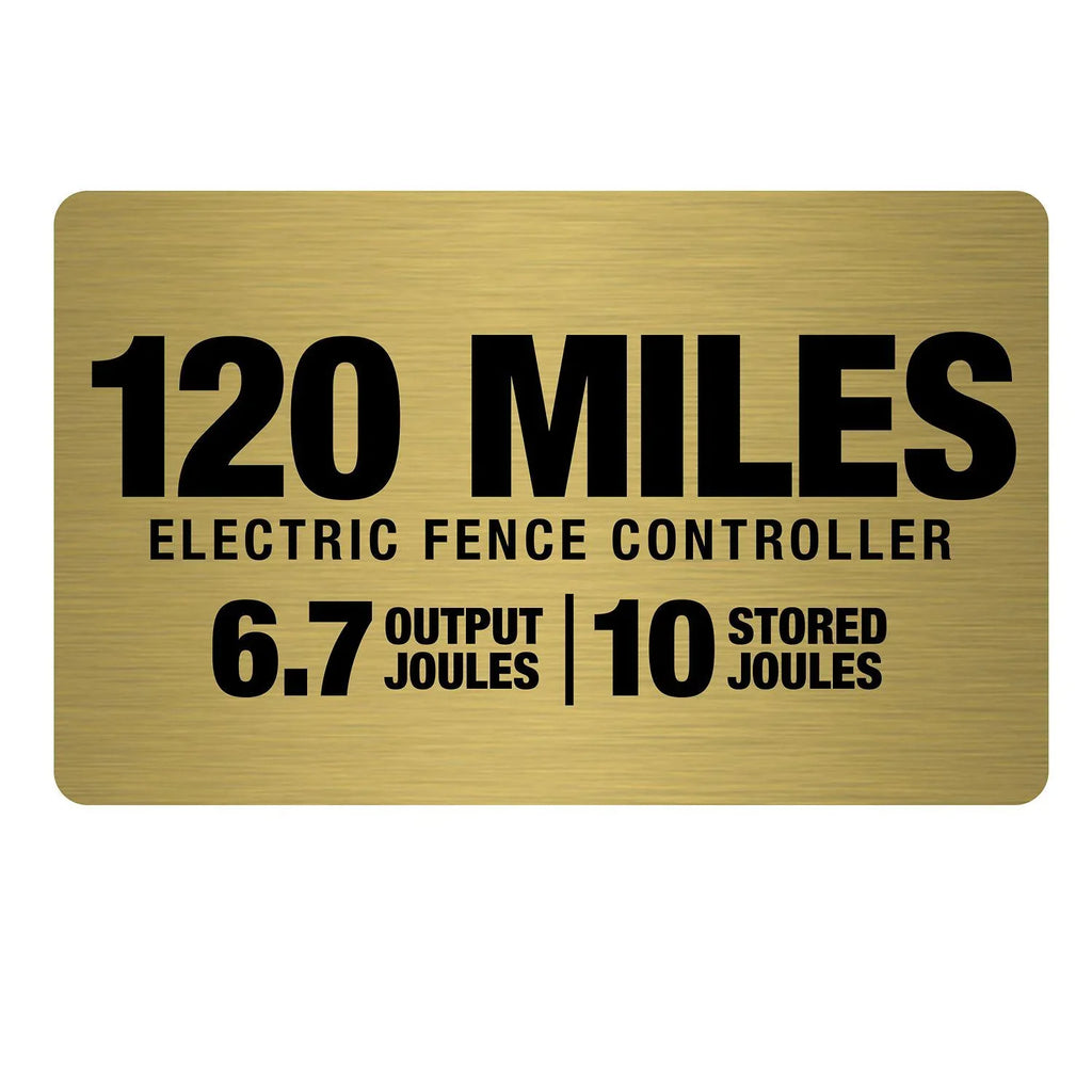 FarmWorks AC-Powered Joule 6.7 American Low 120-Mile Impedance Electric Charger Fence