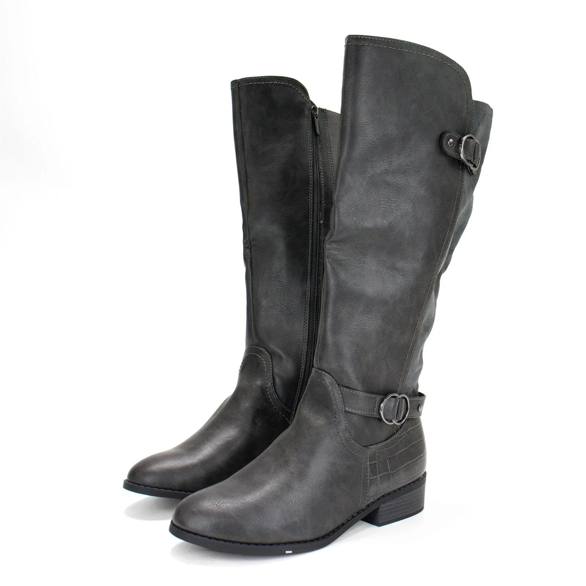 Extra Women's Boot, Karen Scott Leandraa Calf Riding US M Wide Grey,8