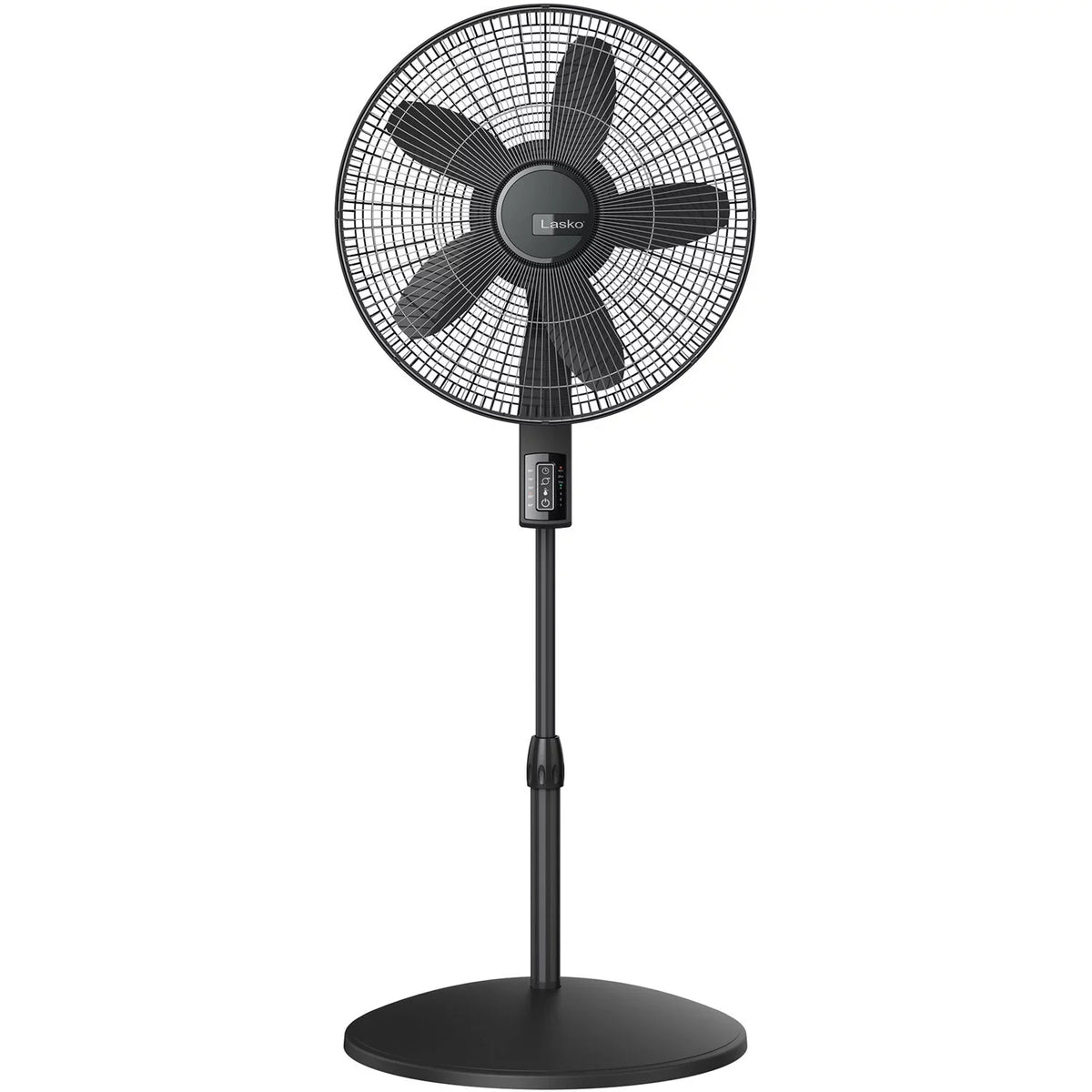 Lasko and with Fan Collection Elite Adjustable Thermostat, Remote Control Black Pedestal Blade Quiet