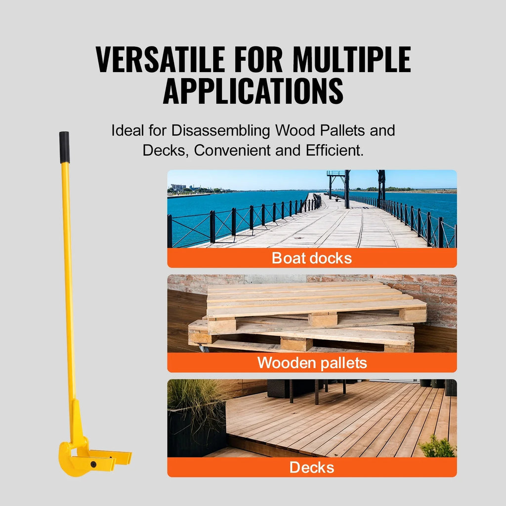 Deck Pallet Bar Handle Wrecker Buster Pallet Tool Pry 2000 41-Inch BENTISM lbs