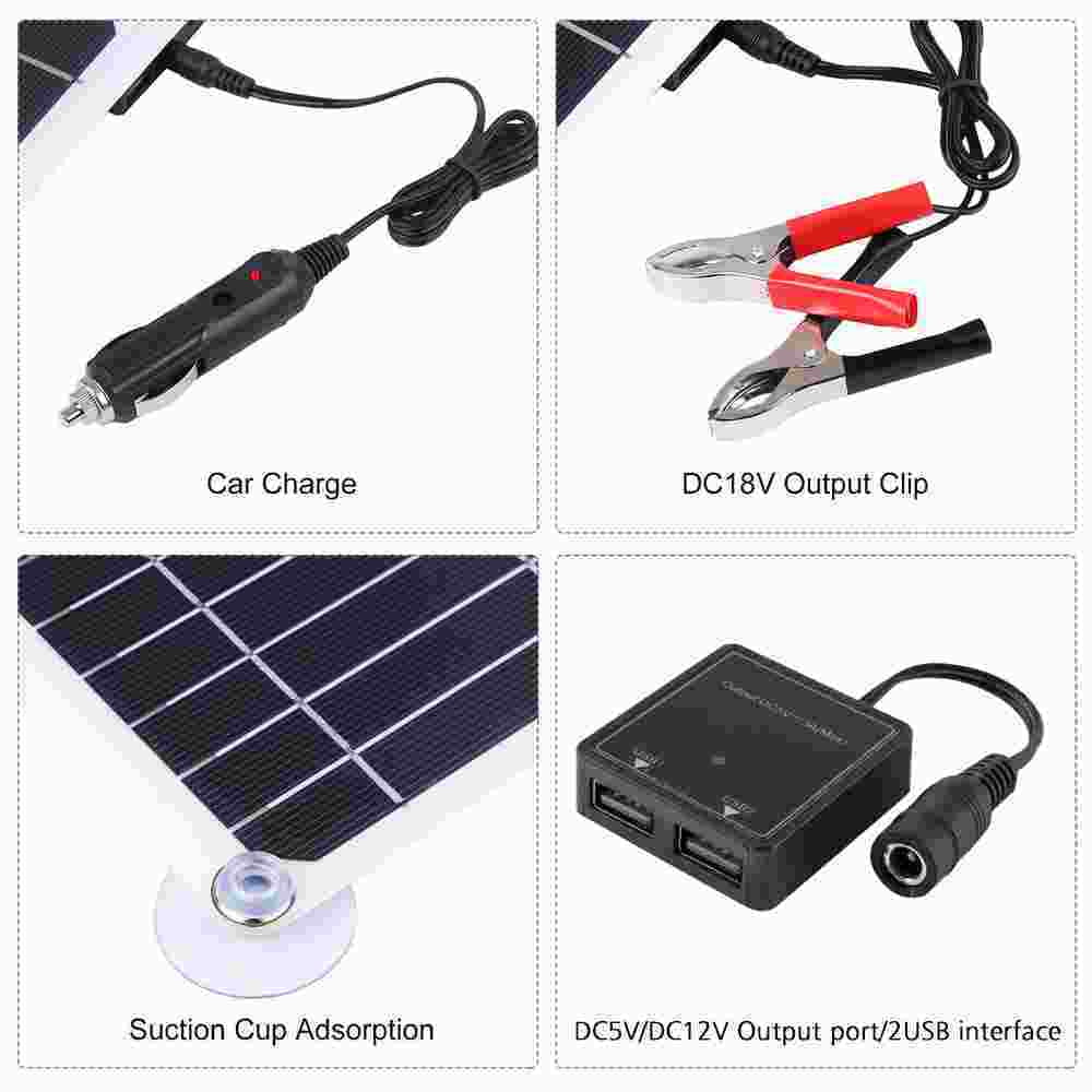panel kit outdoor source MDHAND charger 200W solar solar car home controller emergency camping charge with light