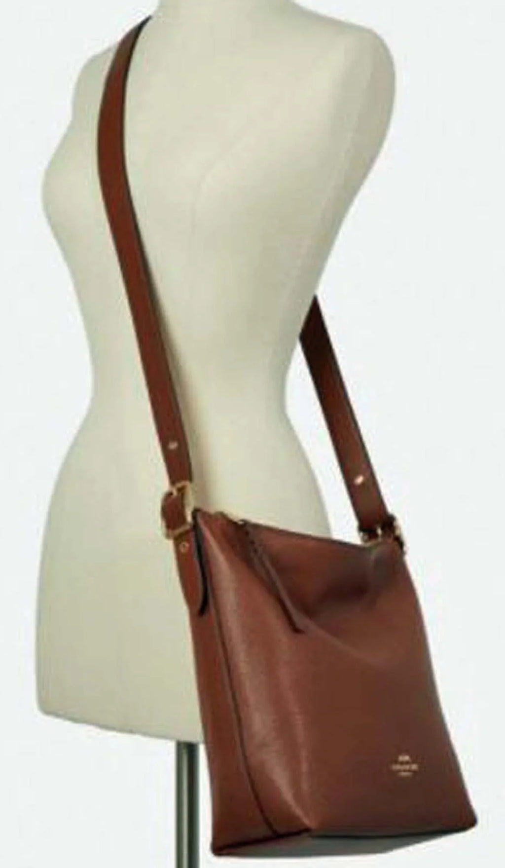 Refined Pebble Crossbody Duffle Leather Redwood Coach Val Shoulder (C2819) Bag