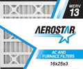 Box of Aerostar Air Filters by Air - 3 Furnace Replacement Trion Merv 13, 16x25x3 Bear