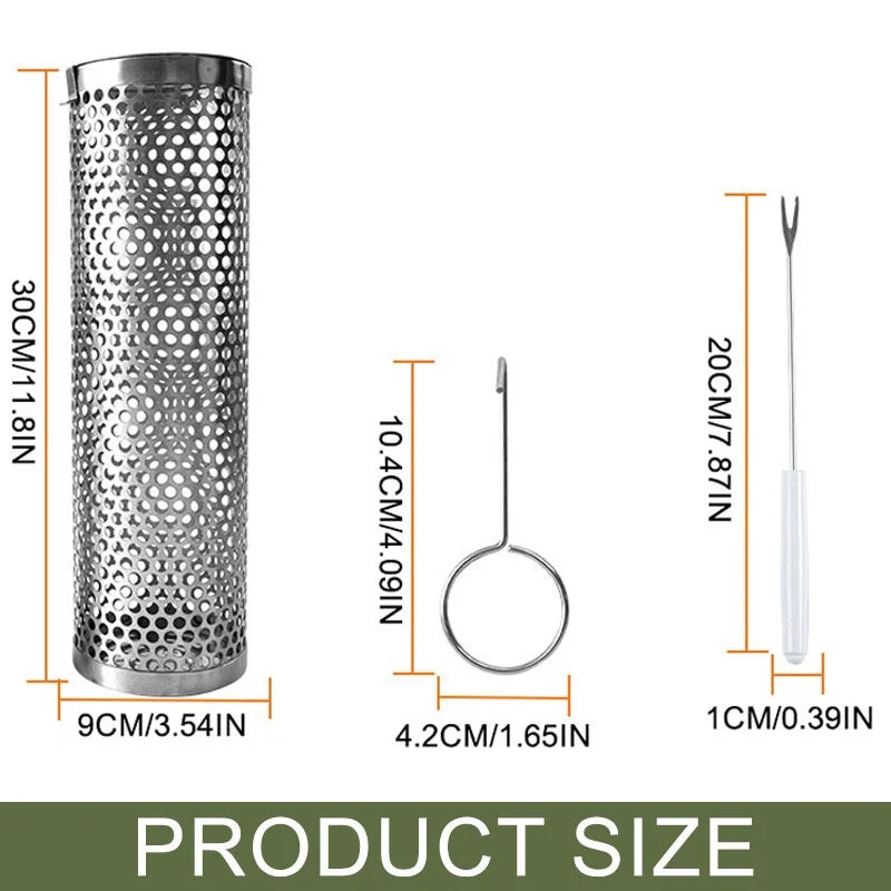 Grill Grill - For 1pc Grill For Grill Grill Steel BBQ Stainless Outdoor Round Picnic Outdoor - Charcoal Campfire - Cookware Grill Rolling Grill 11.81*3.54*3.54inch - - Camping