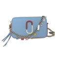 Chain Strap Bag Snapshot Logo with Black body Leather Women's Cross