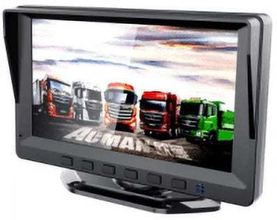 Monitor suitable 7" and for With recorder 2 container trucks. trucks, RVs, probes cam Dash