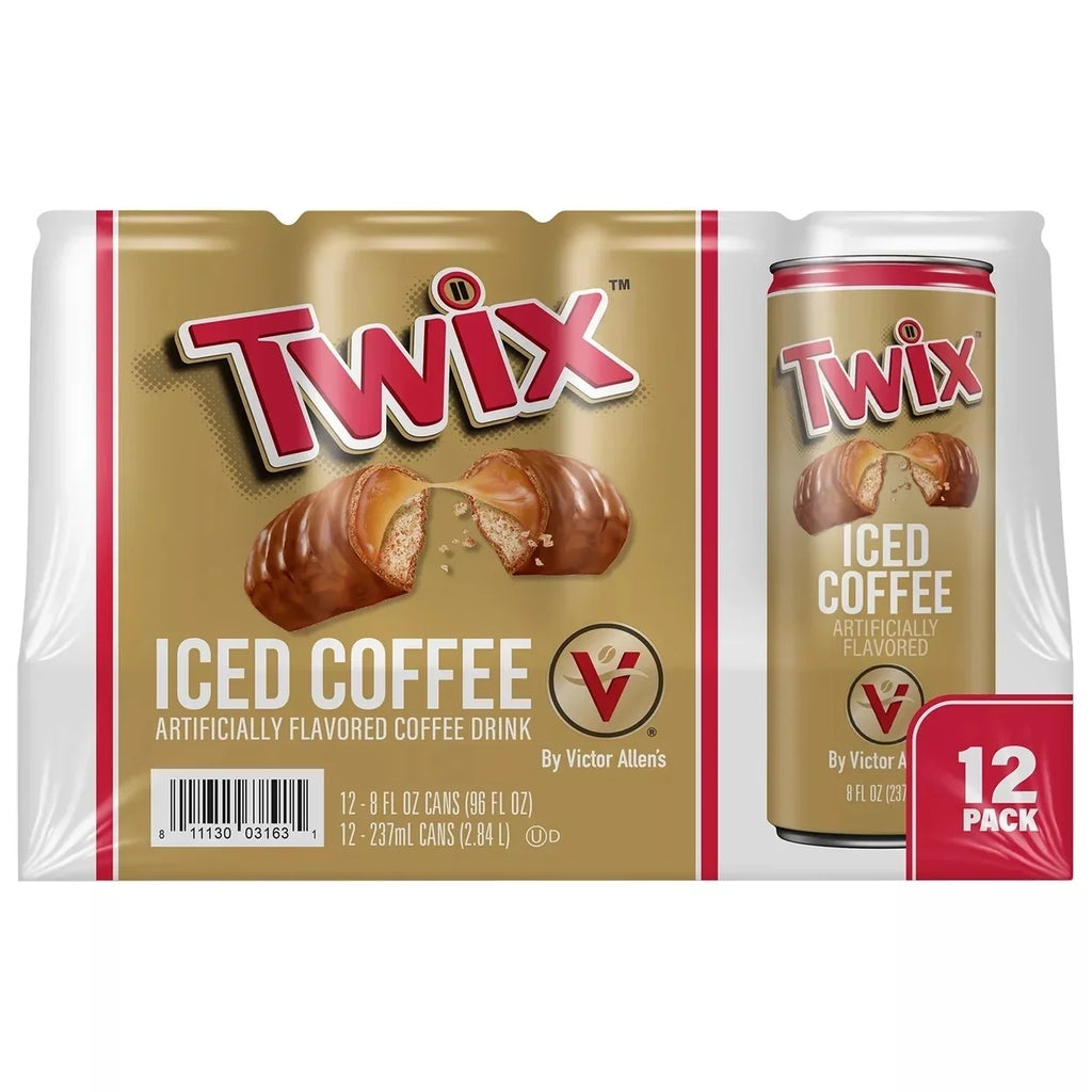 Pack) Fluid Victor Iced Ounce Ready-to-Drink Twix 8 Allen's Coffee (12 Coffee,