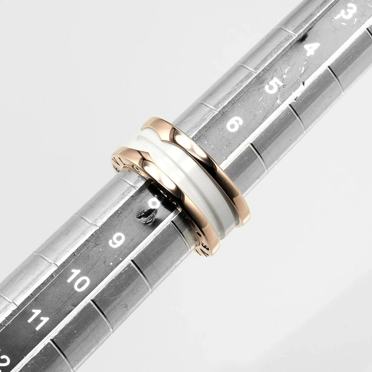 Pre-Owned B 7.22g I112223130 Ring Bvlgari Approx. One Gold Zero BVLGARI (Good) PG K18 Pink Ceramic