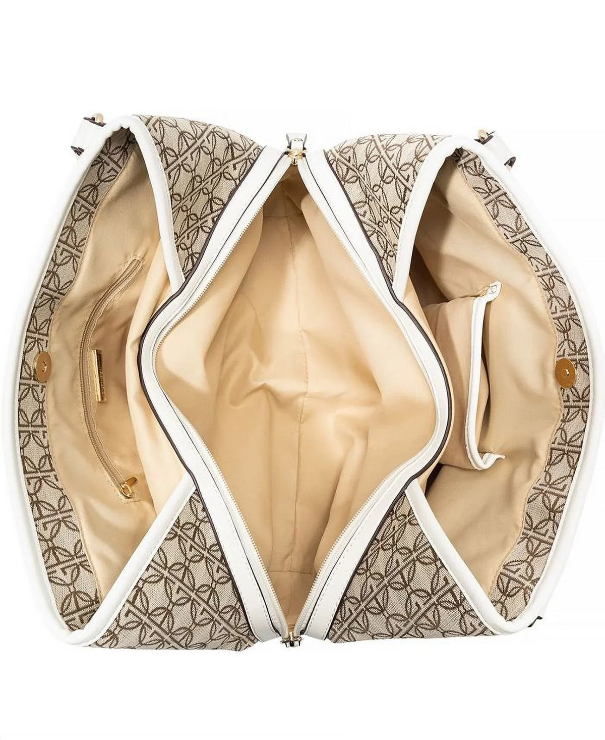 Shoulder White Signature Giani 4 Jacquard Logo Bag Bernini Poster
