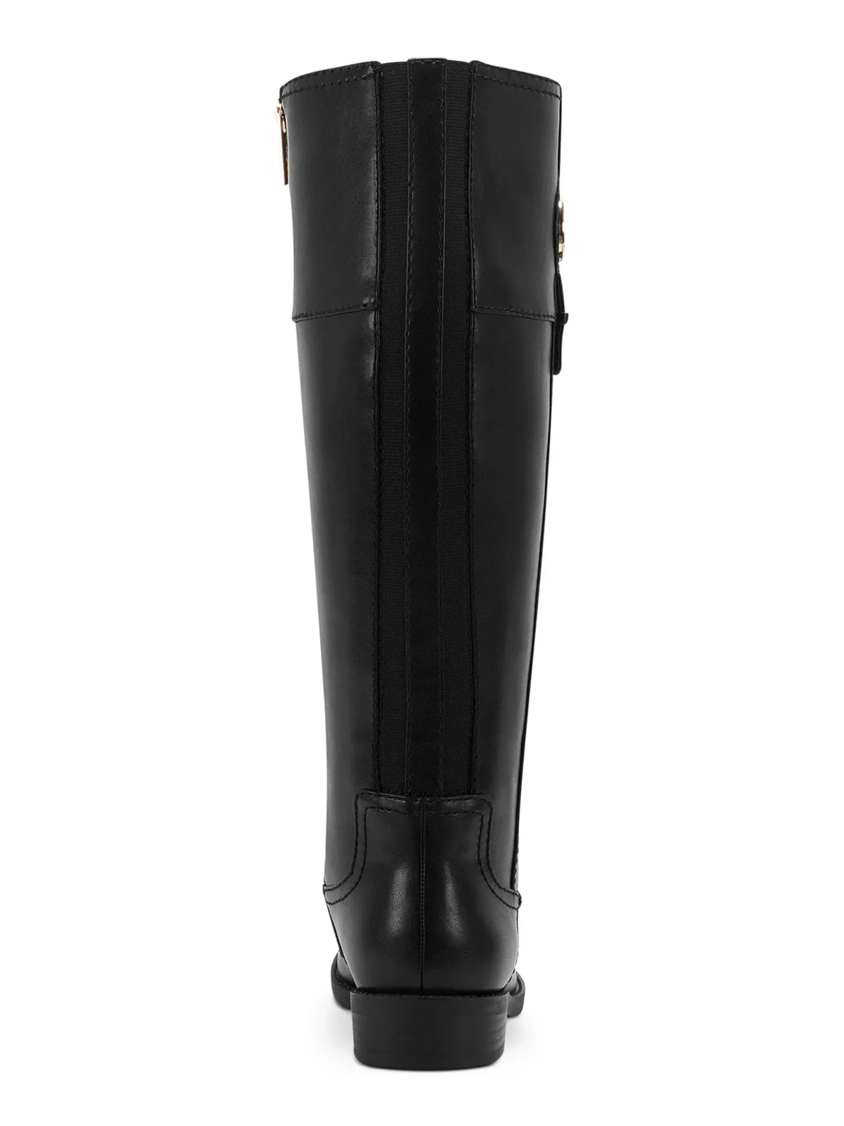 Zip-Up Padded Black Heel M 7 HILFIGER Block Gore Logo TOMMY Imina Riding Womens Boot Flex WC