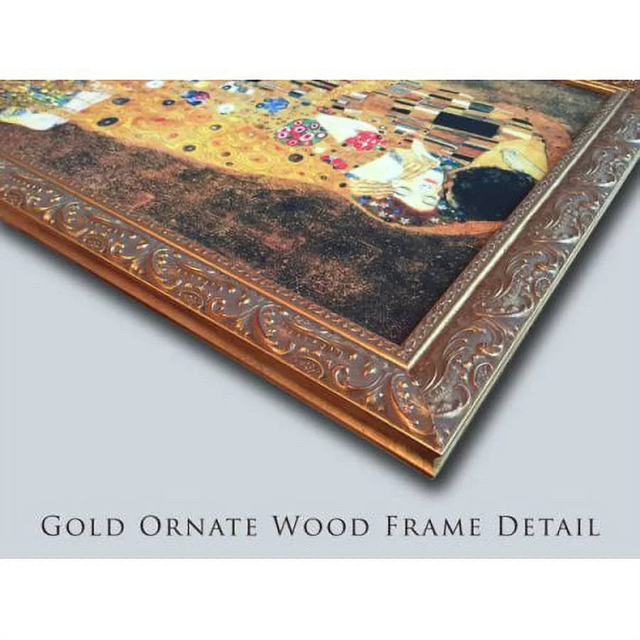 View Framed with 14x12 Ornate Print Art Gold Loch Unknown Titled Wood Museum Lomond Double of - Matting