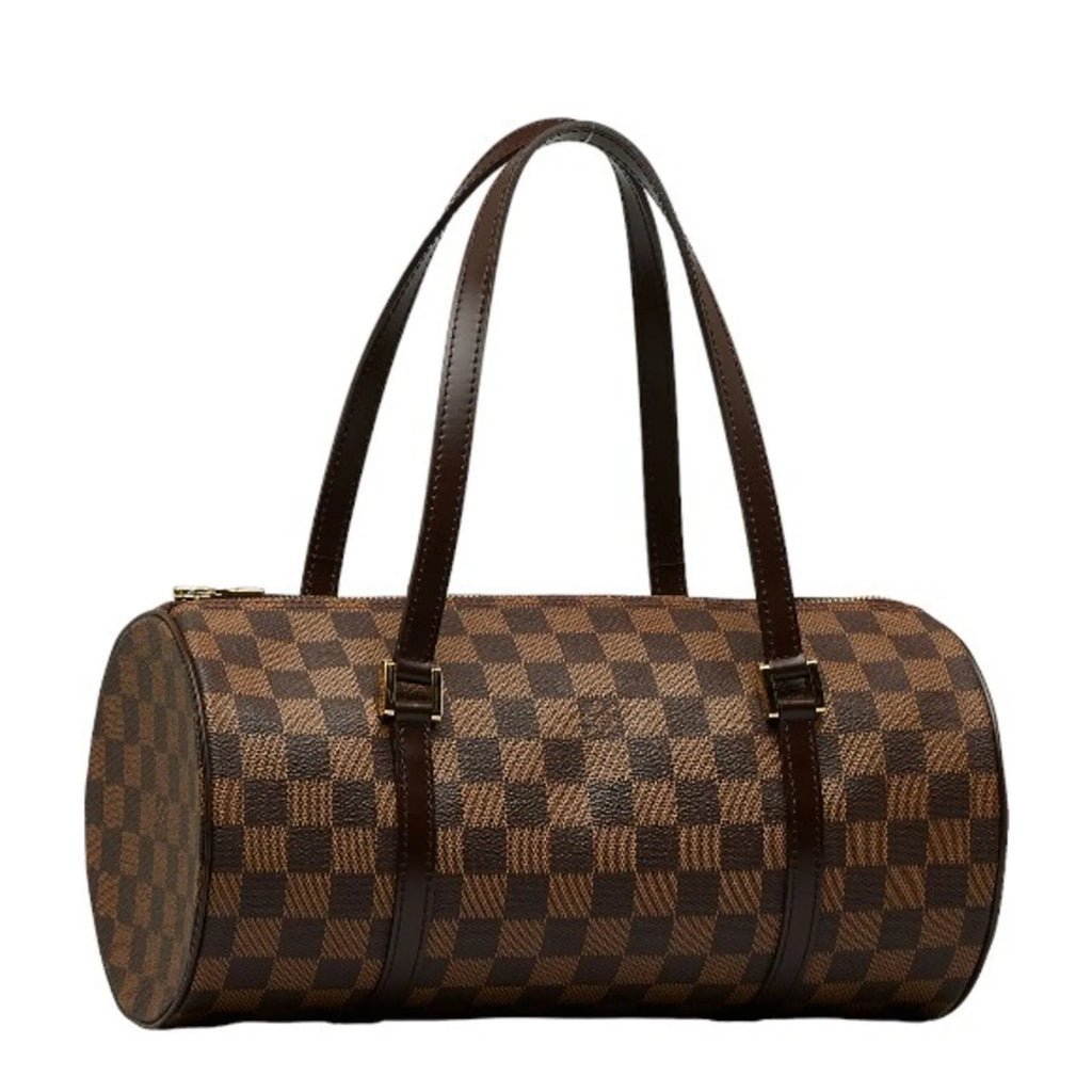 Pre-Owned Handbag N51303 Women's PVC Ebene (Good) Brown Damier Leather Papillon