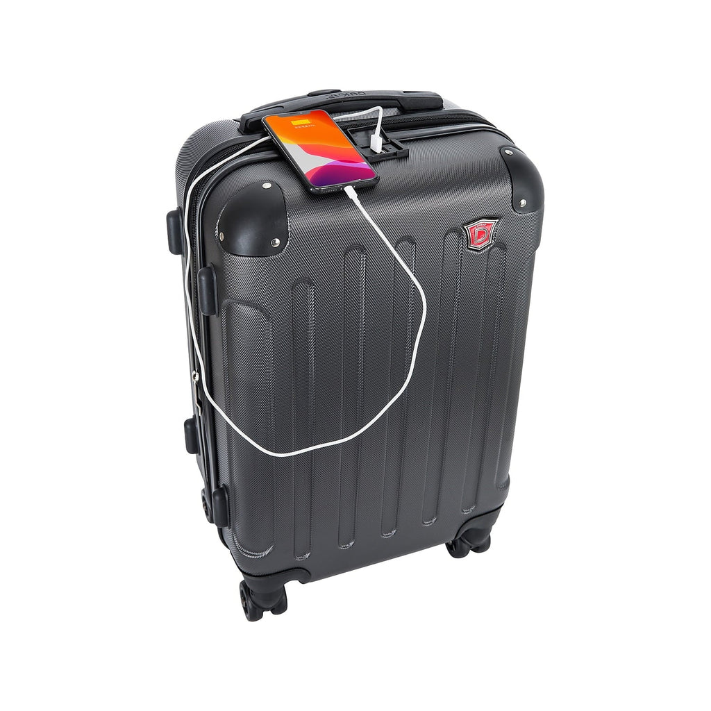 DUKAP Plastic Set Intely Gray Luggage 2-Piece (DKINT0SM-GRE)