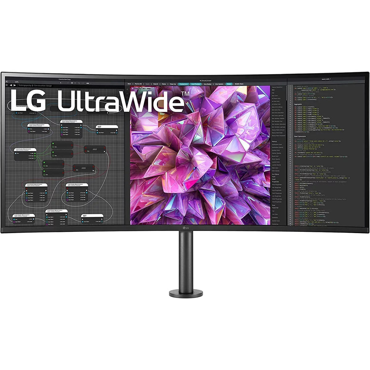 LCD Screen Monitor, 21:9 Class 38" 38WQ88C-W Ultrawide UW-QHD+ Curved LG