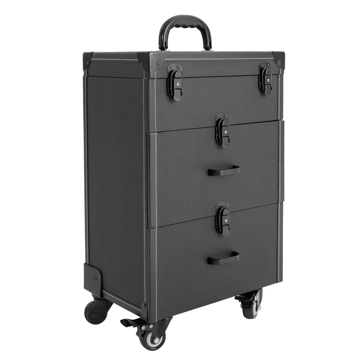 Luggage Case Miumaeov Storage Nail Polish Organizer Box Cosmetic Professional Train Rolling Makeup Trolley