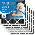 Carbon FILTERS Made 5 12x12x1 & 6 Odor USA Filters CLEAN Filter FPR AIRX to WICKED HVAC Premium 700 Air Filter MPR Comparable 12x12x1 8 Furnace AIR. Eliminator by MERV Pack AC