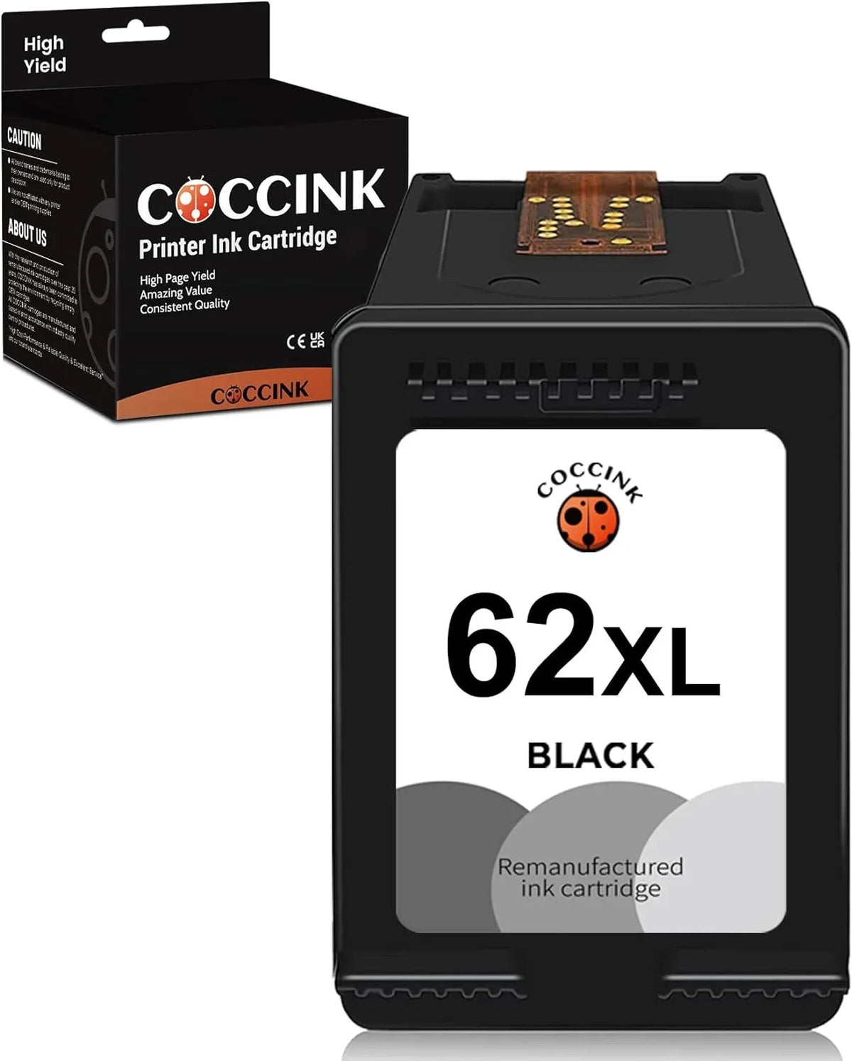 5643 COCCINK for 7645 200 Replacement HP for Ink 7640 5660 5642 250 62 5640 5740 Envy XL 5746 Cartridge 62XL OfficeJet