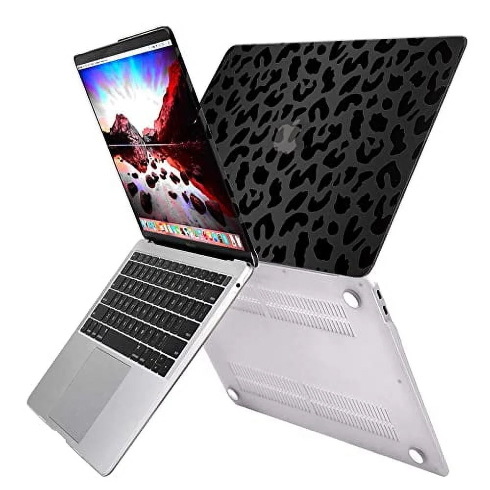 Pack GABraden /A2159/A2251/A2289/A1989/A1706)with M1 with Leopard Compatible Keyboard Print） 2 2018 and Shell（Black 2016 2019 Touch (A2338 Hard 2017 Protectors,Laptop Case,2020 ID pro 13 inch MacBook