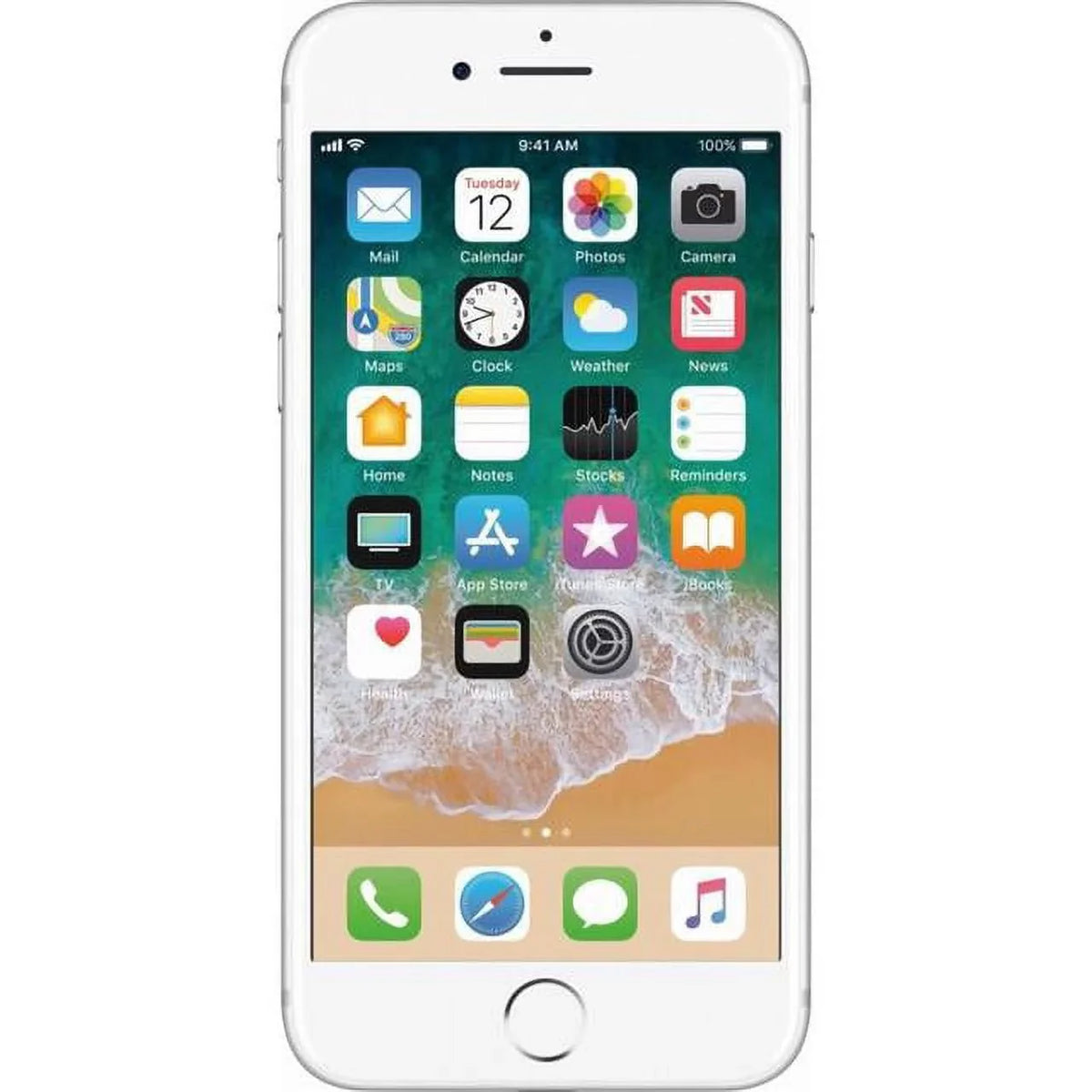 iPhone 7 Wireless Restored Unlocked) (Grade (Fully Silver A+) Earbuds (Refurbished) 32GB A1660 w/