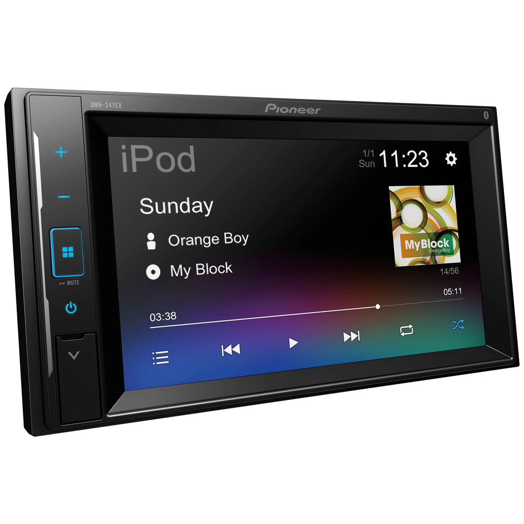 Receiver + Plate Pioneer Backup DMH-241EX Camera Media Touchscreen Bluetooth DMH-241EX Plate + Bluetooth with Digital Digital with License Media License CameraPioneer Touchscreen Receiver Backup
