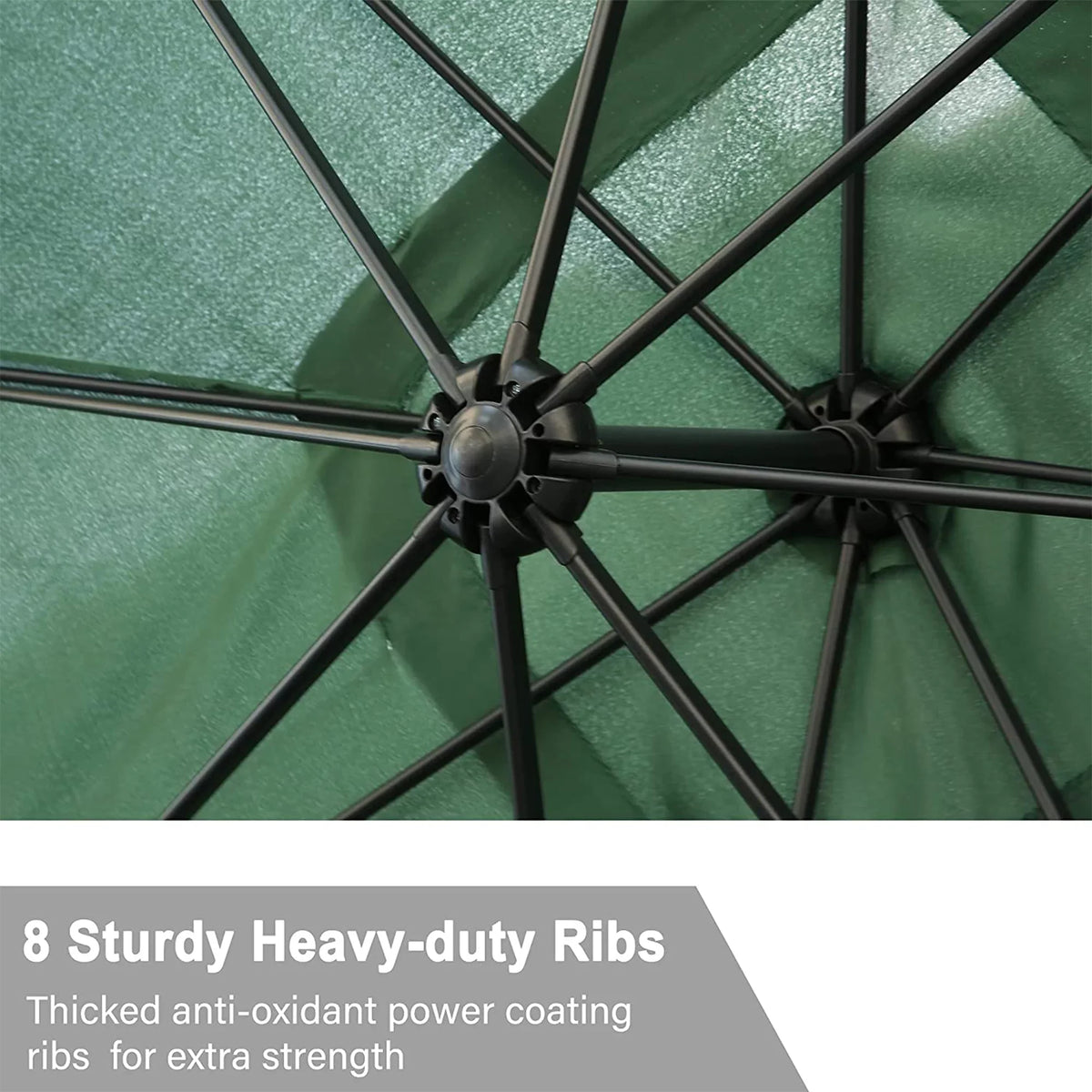 Adjust Patio Easy Poolside, Garden, PRODUCT Lawn Green Umbrella Outdoor Backyard, and Umbrellas Tilt 10 Polyester for FT KARMAS Offset Hanging