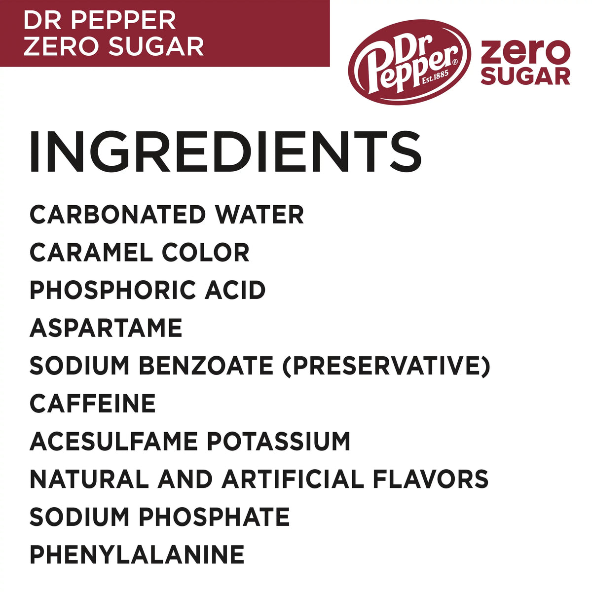 24 Soda Pepper Pack Dr Pop, oz, Cans fl Sugar Zero 12