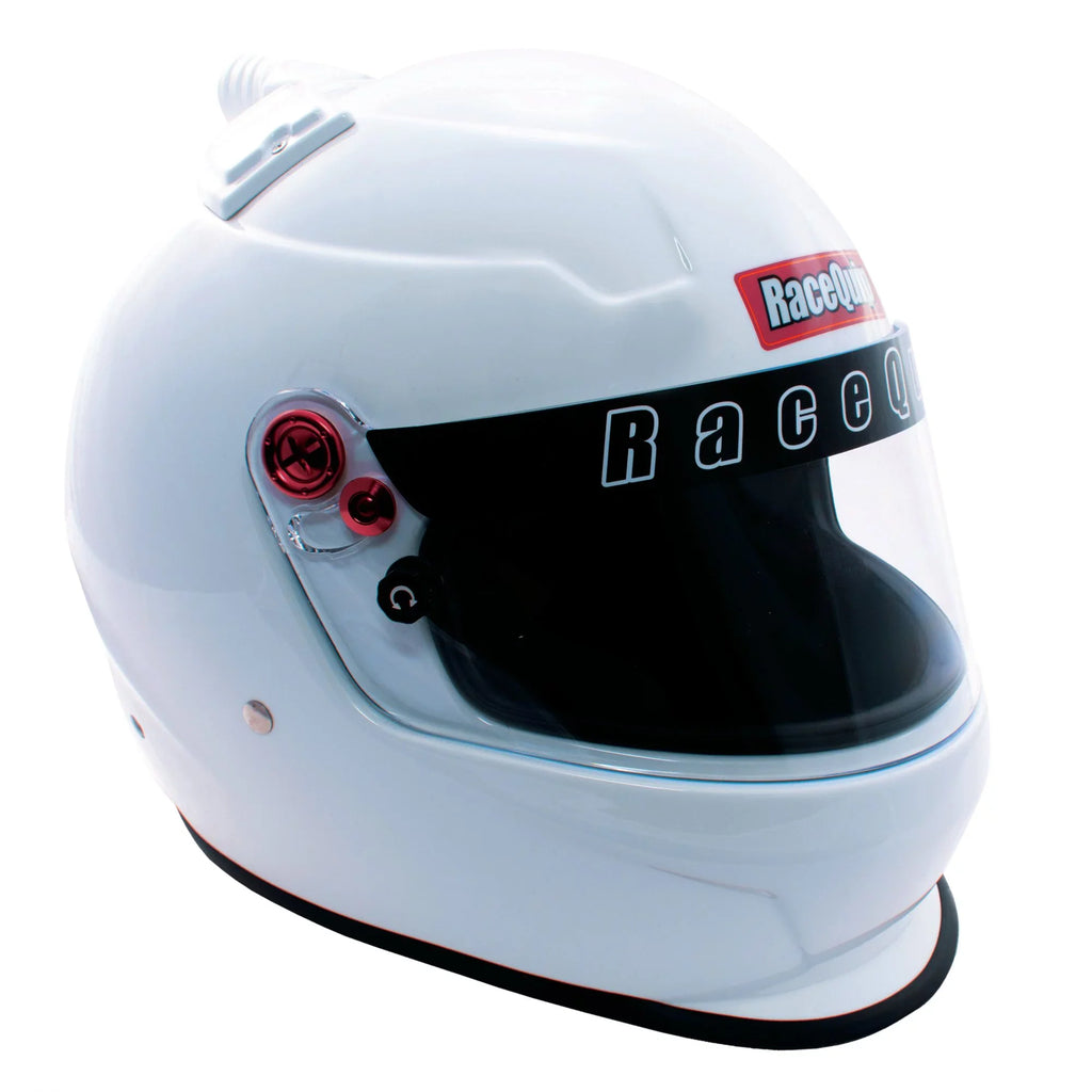 Air Racing Helmet Pro20 SA2020 White Snell RaceQuip® 266117RQP Full Top 2XL Face