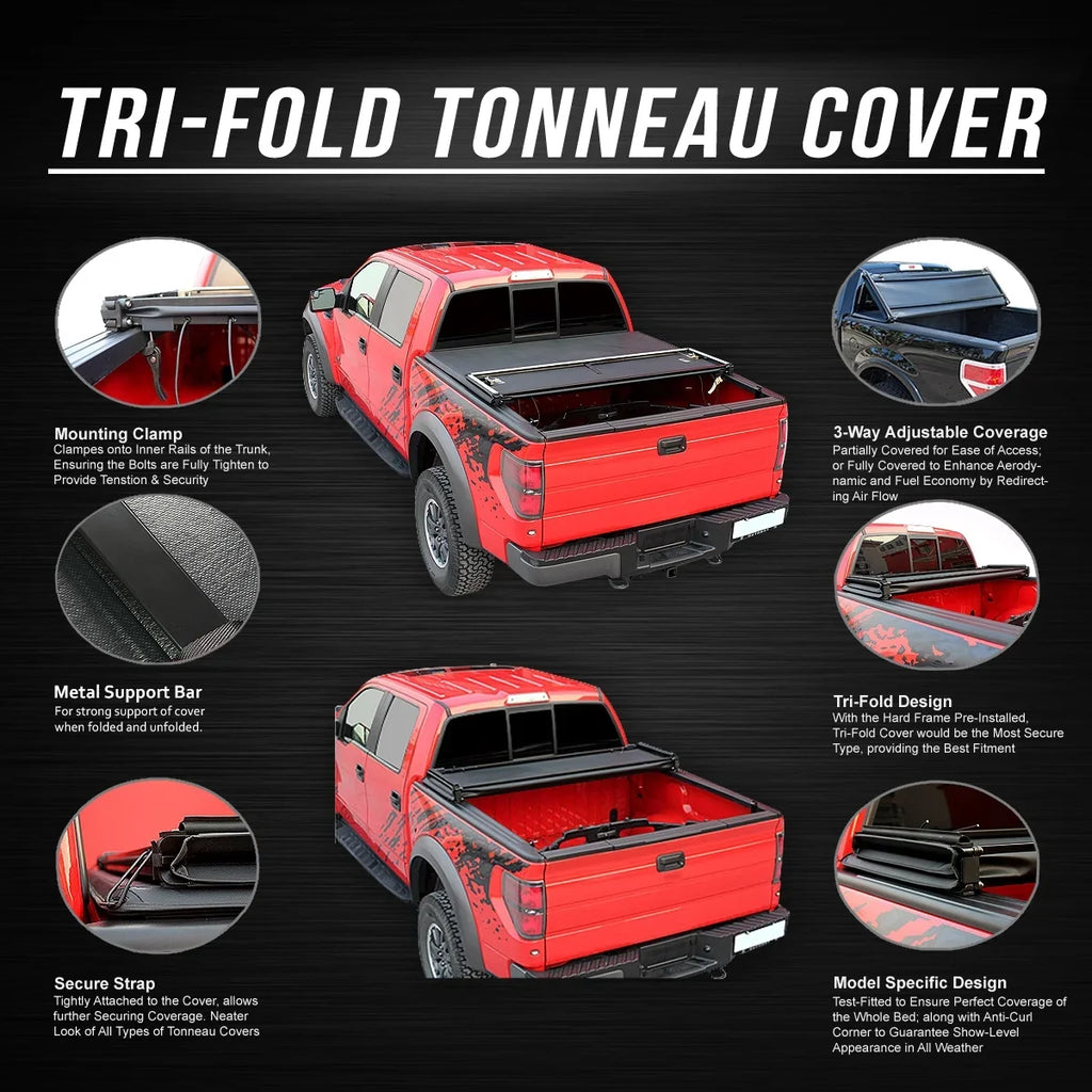 Tri-Fold DNA Trunk 16 17 Adjustable 12 Frontier Fleetside 06 15 13 Nissan 10 07 18 to Motoring 5' TTC-TRISOFT-049 Cover 08 Bed Soft 09 for 2005 14 Tonneau 2019 11