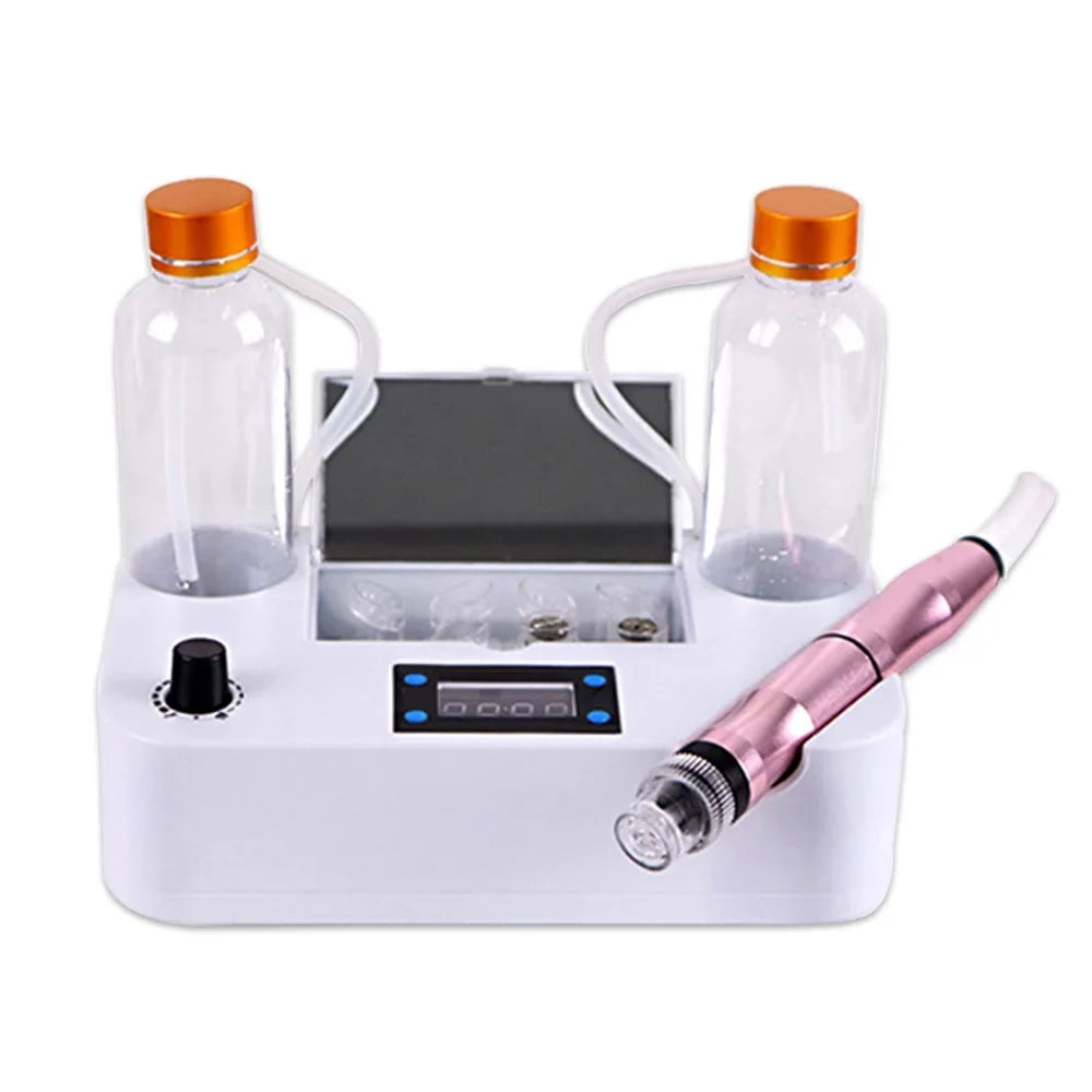 Using Professional Oxygen Facial Cosmetology Suerbeaty Beauty Skin Center Machine, Water Treatment for Rejuvenation Gas-liquid Epidermal Facial Peeling Equipment