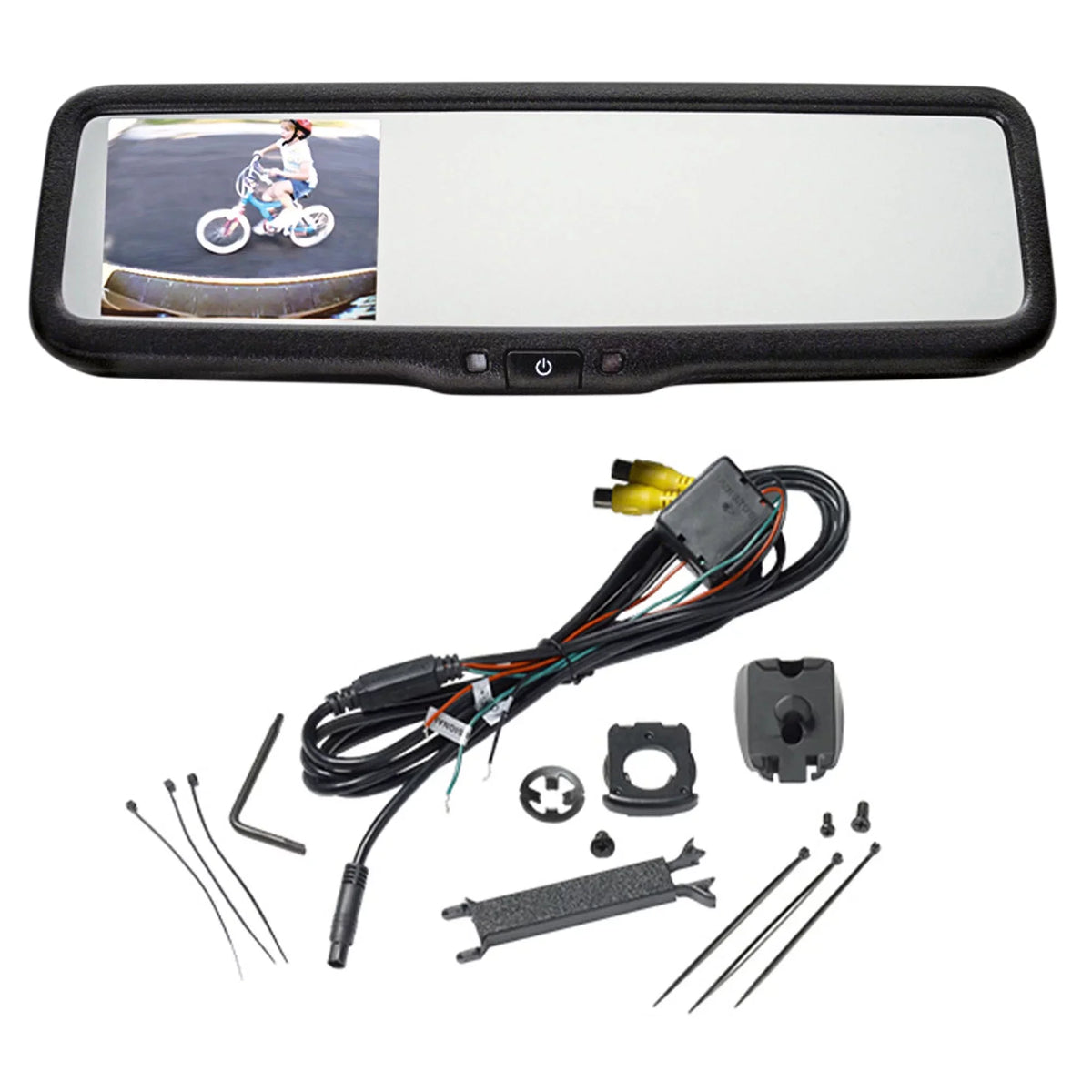 OEM-Style Replacement Monitor Universal screen Rearview 3.5-inch camera Mirror w/ back and up