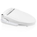 with Round DR801 White Air Seat Select Bidet Deodorizer, Warm and Brondell Sidearm Dryer Swash