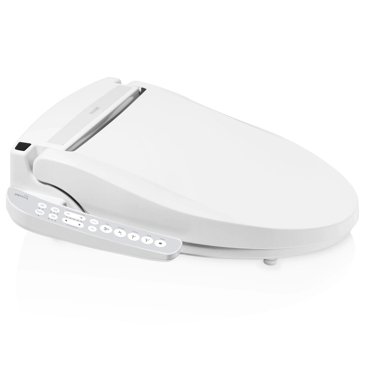 with Round DR801 White Air Seat Select Bidet Deodorizer, Warm and Brondell Sidearm Dryer Swash