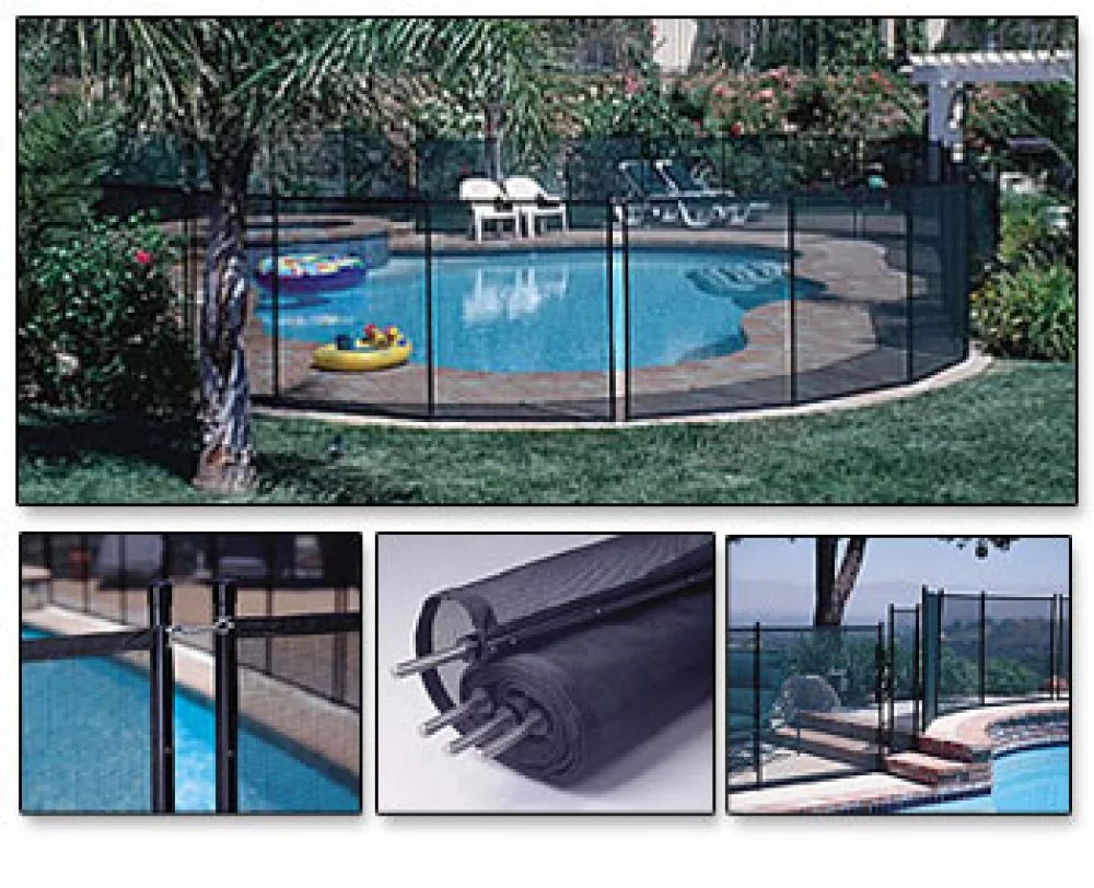 '- Swimming 5' 10' Removable Safety Pool Black Single x GLI Panel - Inground Fence