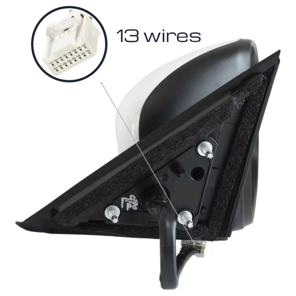 Fold Power select: 2014-2018 For ROGUE NISSAN Mirror Nissan 13Pin Side W/ Blinker S/SL/SV Camera 14-19 Passenger Fits Rogue