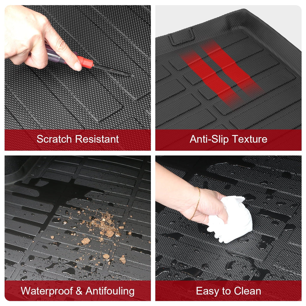Pad Thermo With 3D Jeep All Carpets Compatible Boot Motorsports Ikon Protection TPE Trunk Black Protector Car Wrangler Rear Weather 4xe, 2021-2023 Molded Cover Elastomer Liner Tray Plastic Mat