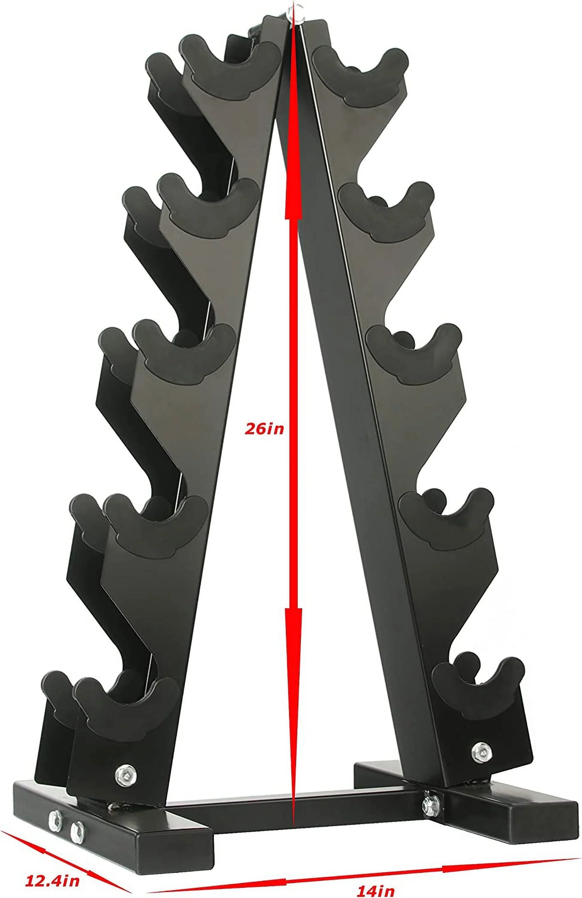 Dumbbells 150 Hex Dumbbell Coated Rack Pound Set with Rubber and