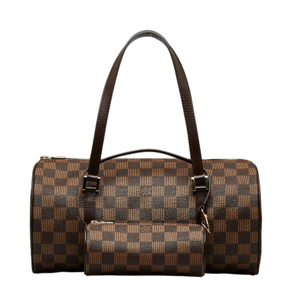 Pre-Owned Handbag N51303 Women's PVC Ebene (Good) Brown Damier Leather Papillon