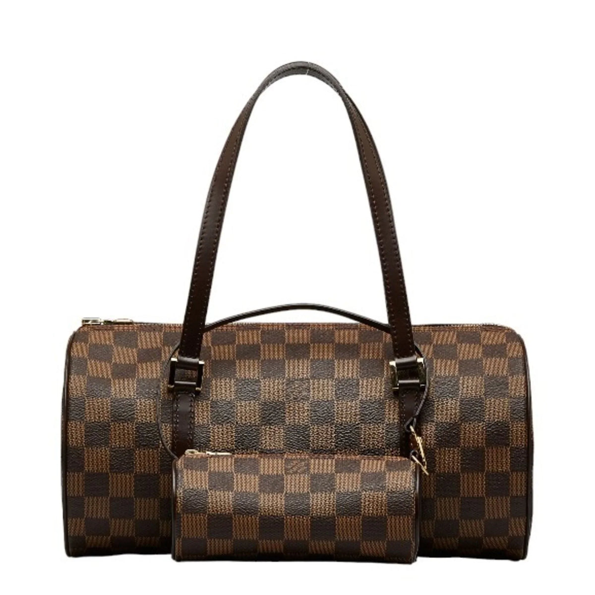 Pre-Owned Handbag N51303 Women's PVC Ebene (Good) Brown Damier Leather Papillon