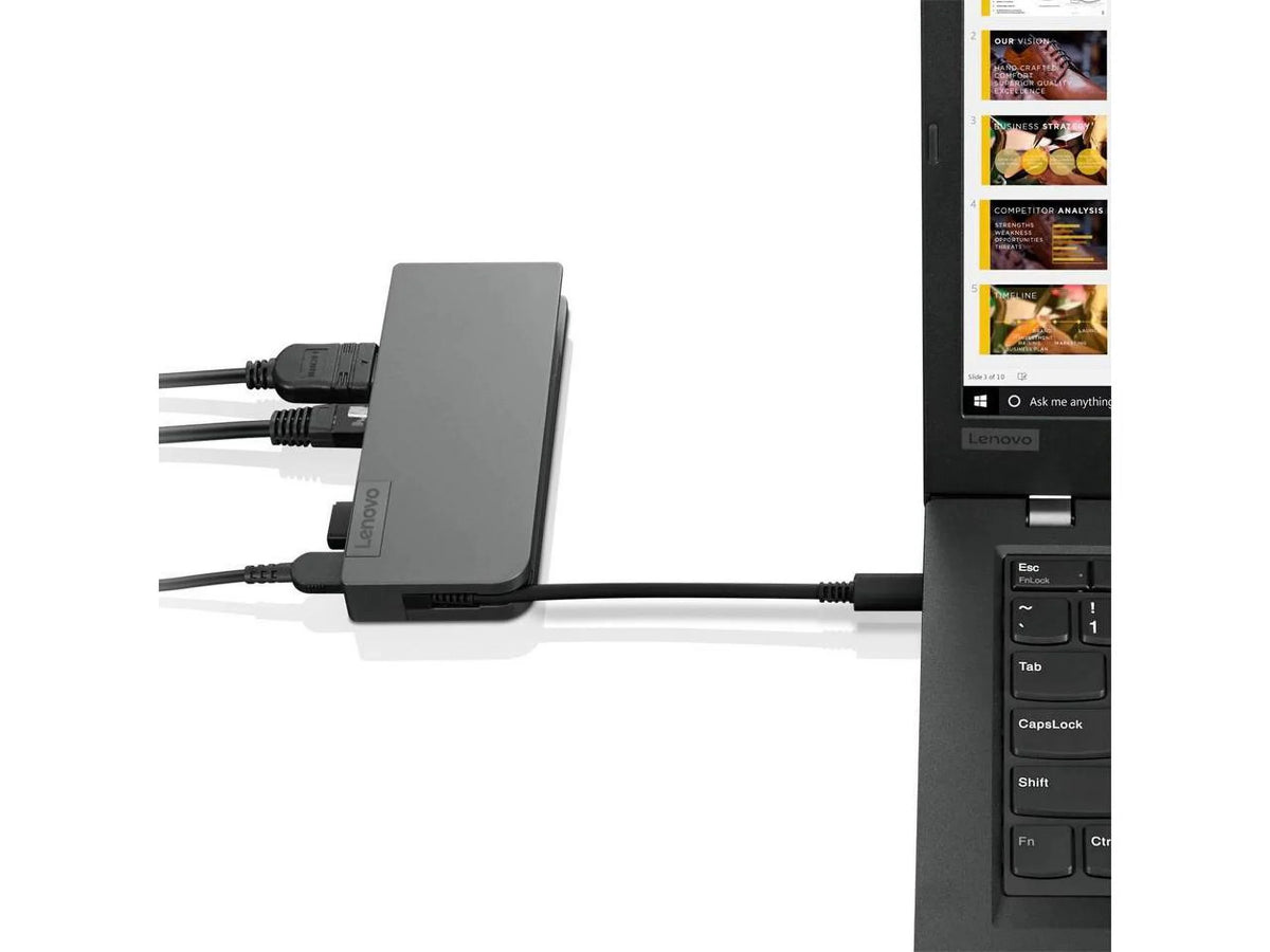 USB-C Lenovo Travel Powered Hub