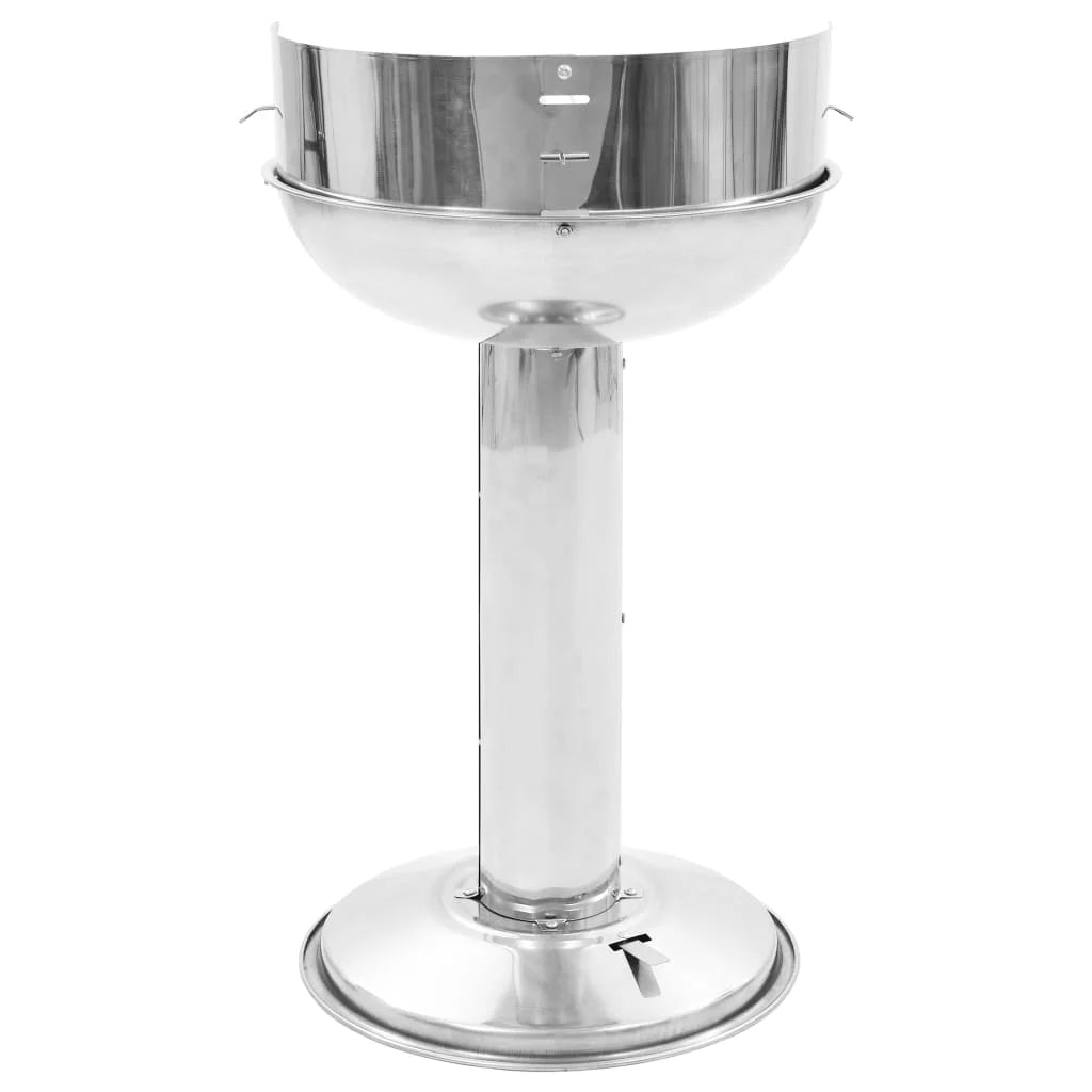 Steel BBQ Buyweek Stainless Charcoal Pedestal Grill