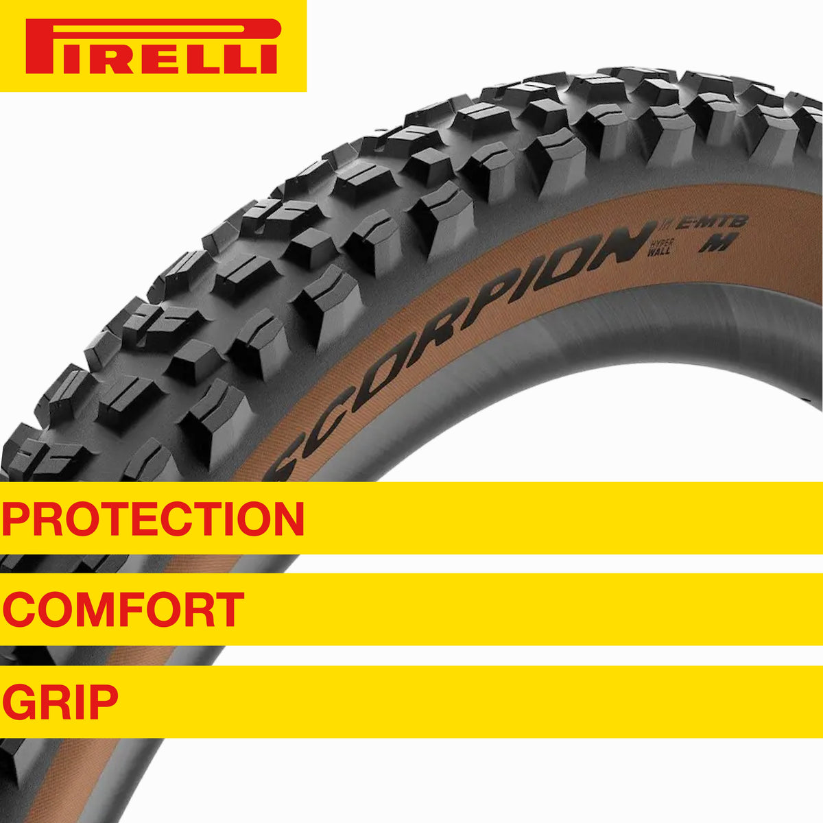 Bike MTB, Trail Tire, E-Mountain + SmarTUBE Scorpion for E-MTB Pirelli Bicycle 27.5 Tubeless Clincher Tire and Enduro Versatile E-Bike Terrain, Mountain 23/32-622 TLR x Mixed 2.6 Use, M Ready