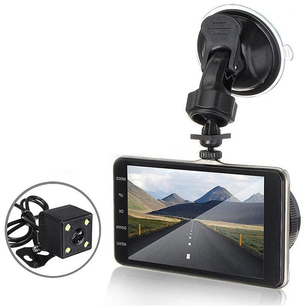Cam Full Dash Front Angle and Backup with Dash Cam Vision Dual Night Camera Wide Mabozo Rear,Driving Camera Recorder HD 170° Dashboard