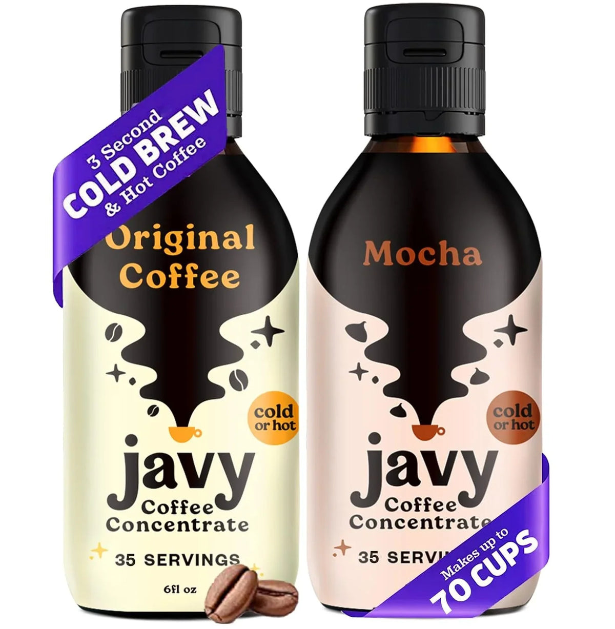 12 Coffee Seconds, Flavor in Bundle, Coffee Coffee Coffee Concentrate gifts, 2 Original & Pack, Variety Cold ounces Brew Cold & Ice Mocha Javy Drinks
