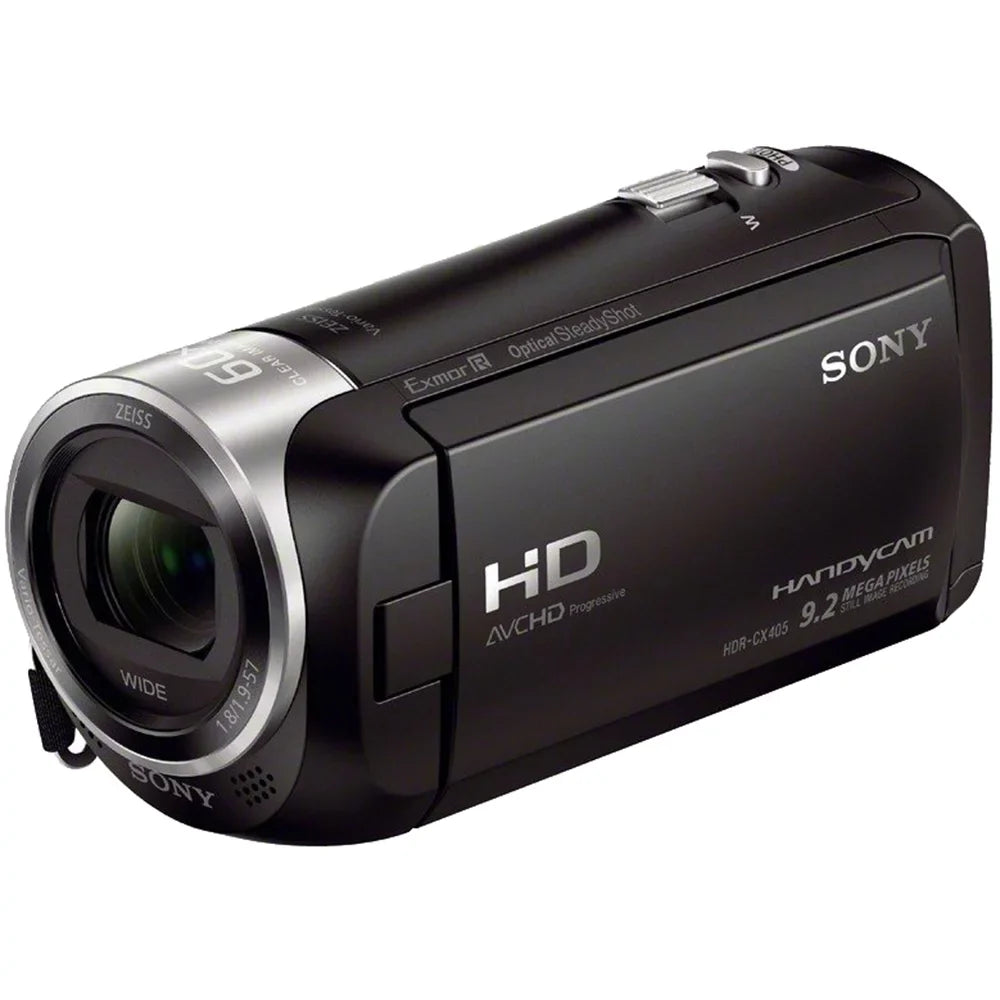 HD Handycam Bundle Spare Micro Recording More Charger and Camcorder Cable High HDRCX405 Battery SD Card HDMI Video Speed with Memory