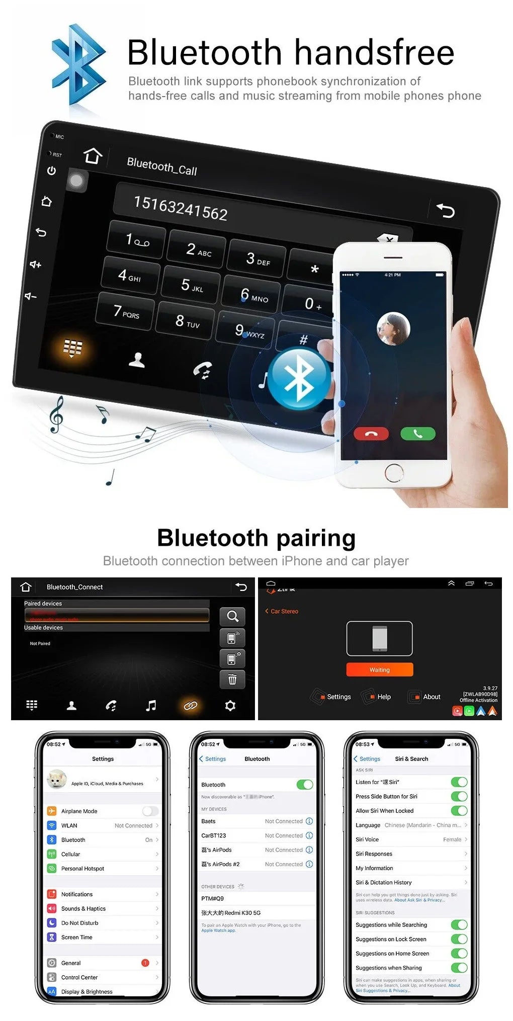 Carplay 2003-2007 Navigation Unit 12 Accord 2+32GB Car Head Android Radio Honda Stereo GPS Bluetooth For Wifi