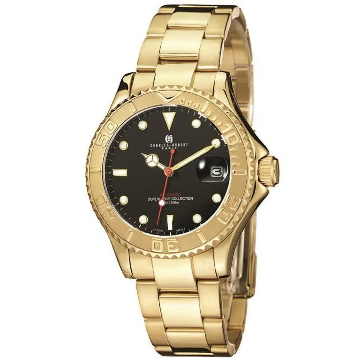 Men's Charles-Hubert Stainless Paris Automatic Steel Watch
