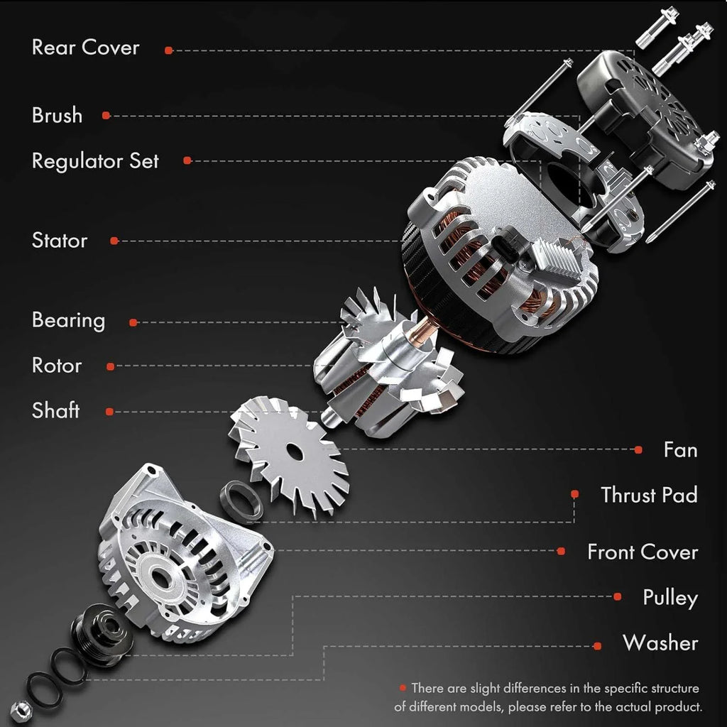 2012-2014, Ridgeline 6-Groove Replace# A-Premium 2011-2013, V6 12V Alternator Compatible 2012-2015, 3.5L, Odyssey CW with Pulley, Pilot 31100-RV0-A01 Honda 130Amp