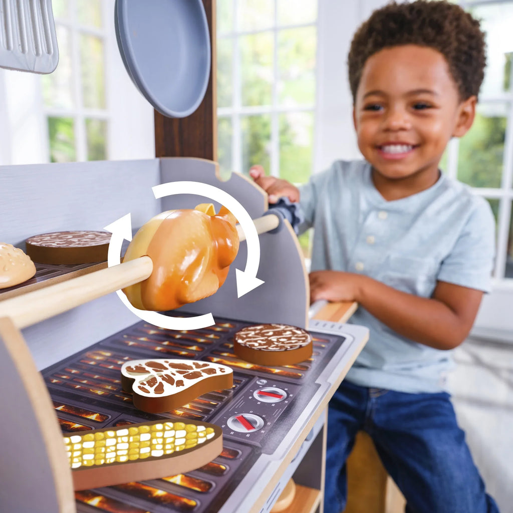 Accessories Grill Spin Food KidKraft with Kitchen Wooden Water-Reveal & & 21 & Play Reveal