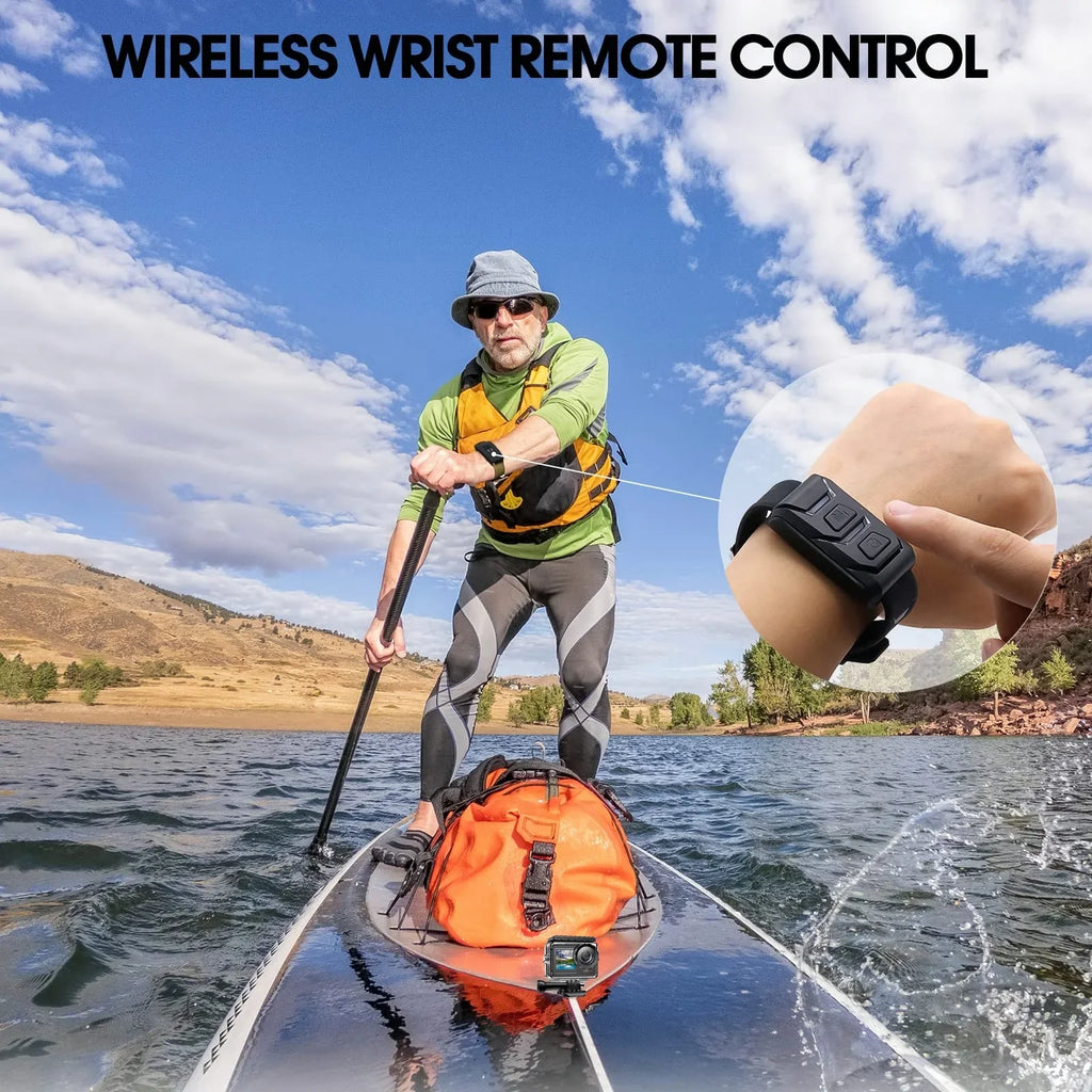 20MP Camera Camera Sports Camera Camera Action Vlog Compatible WiFi Campark Accessories 4K Waterproof 30FPS Underwater GoPro Kits Screen Touch